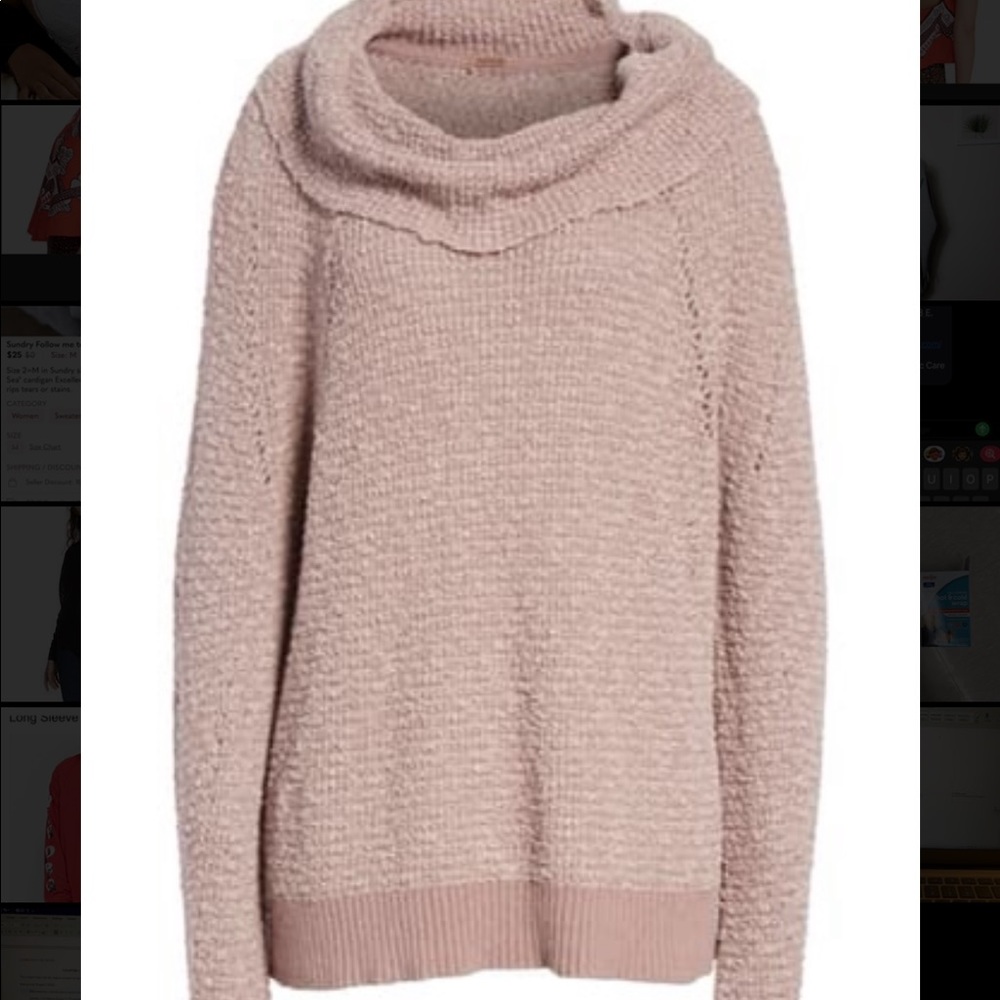 Free People By Your Side Sweater in Muave Small - Picture 4 of 12